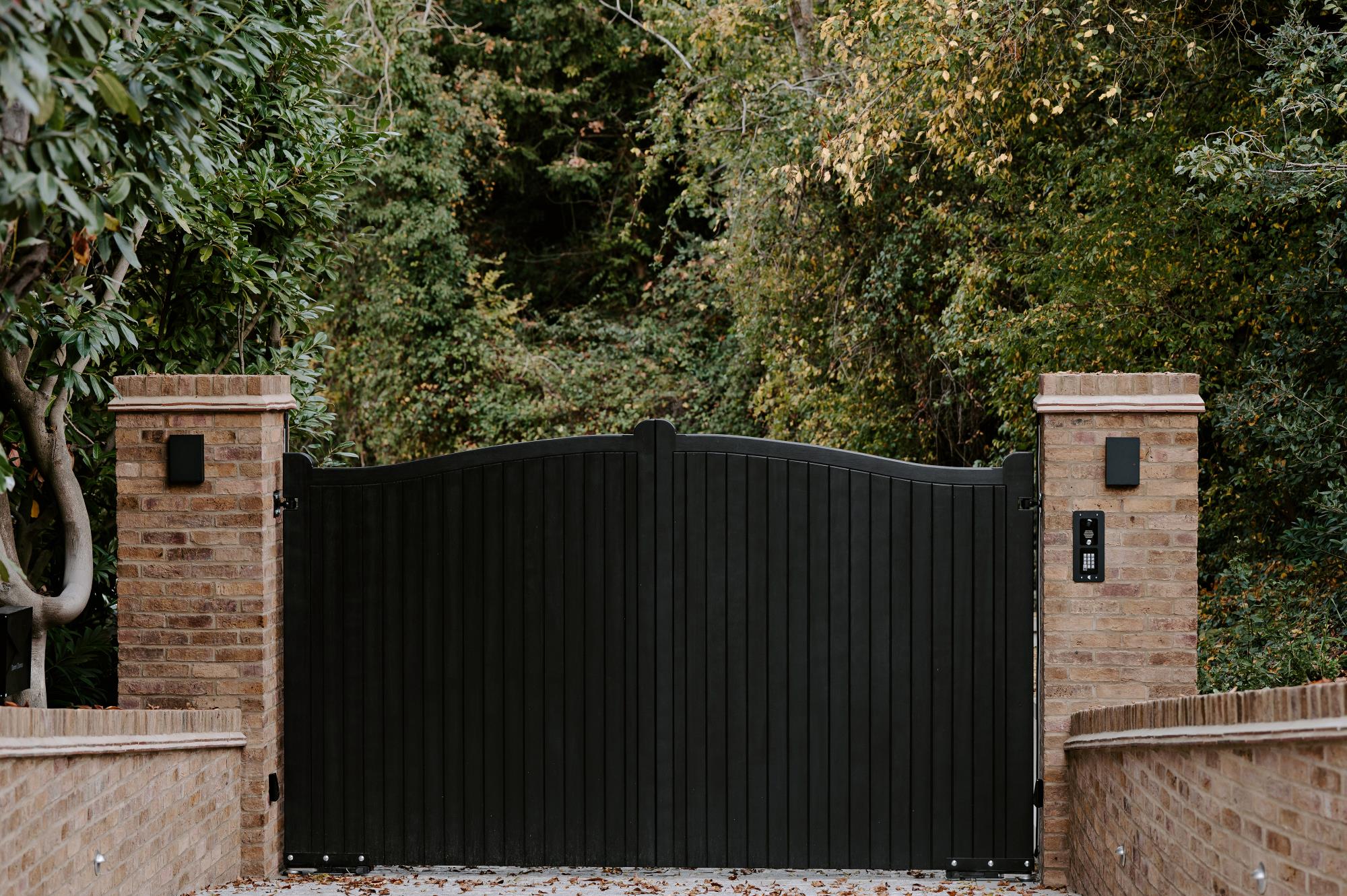Automated Iroko Hardwood Gates