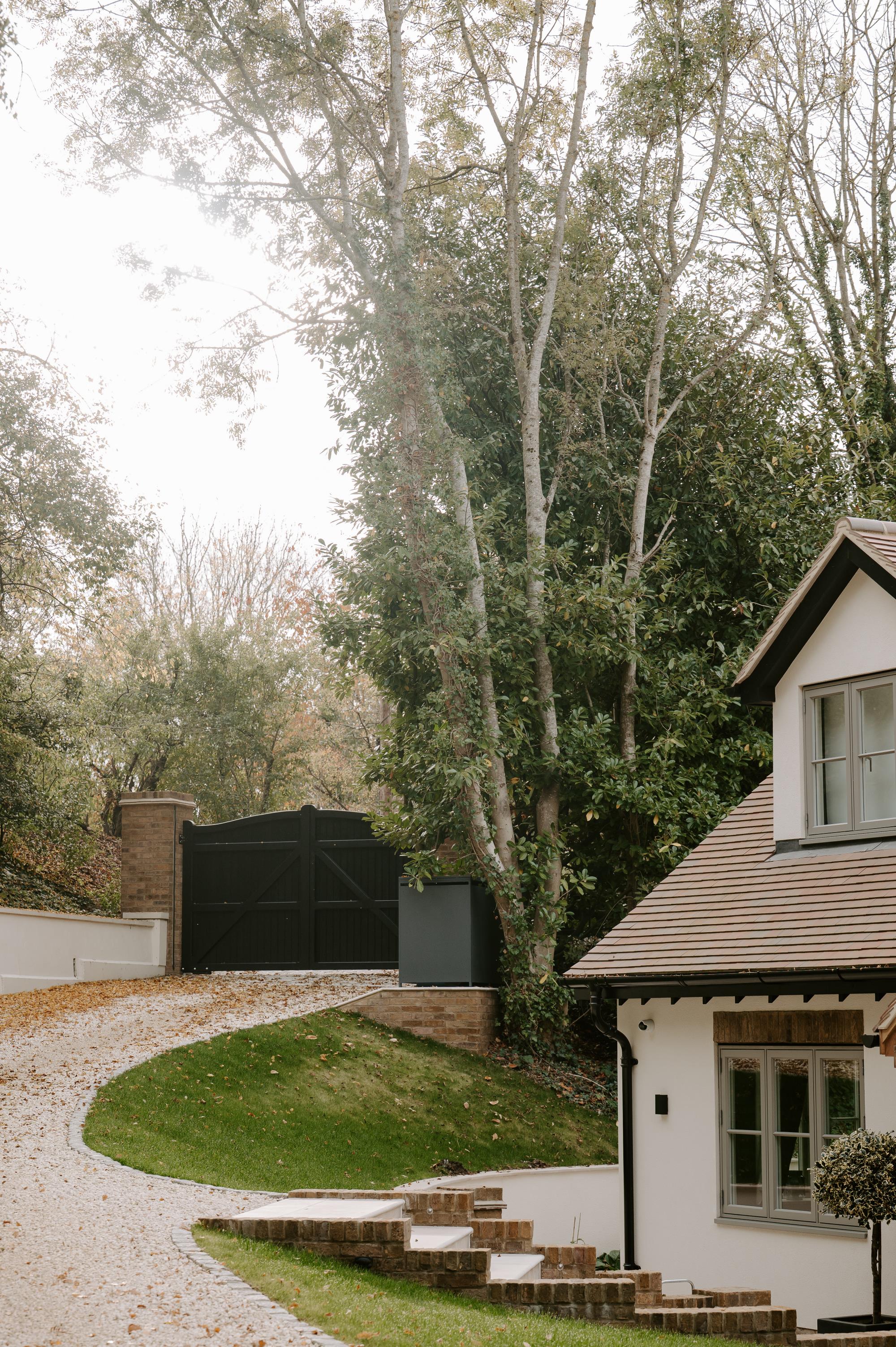 Automated Iroko Hardwood Gates