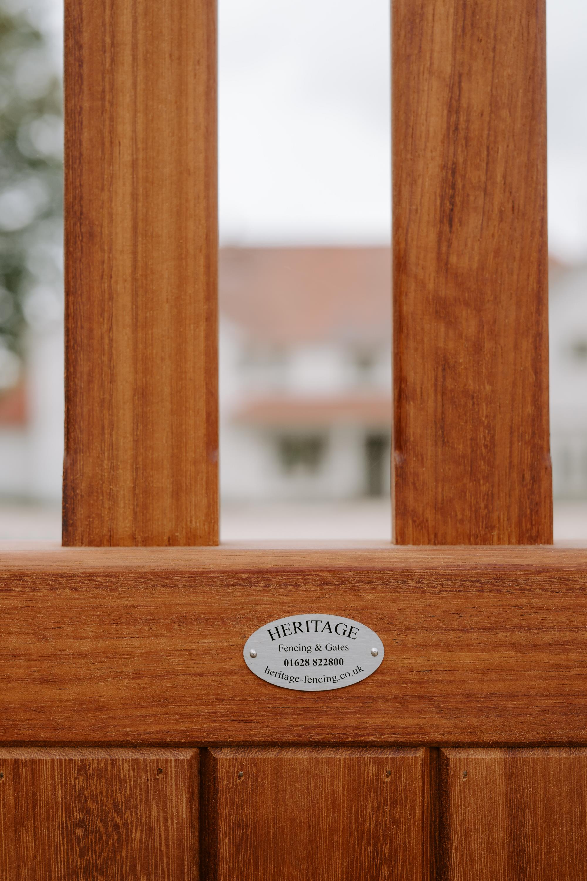 Hand-made double leaf swing gates
