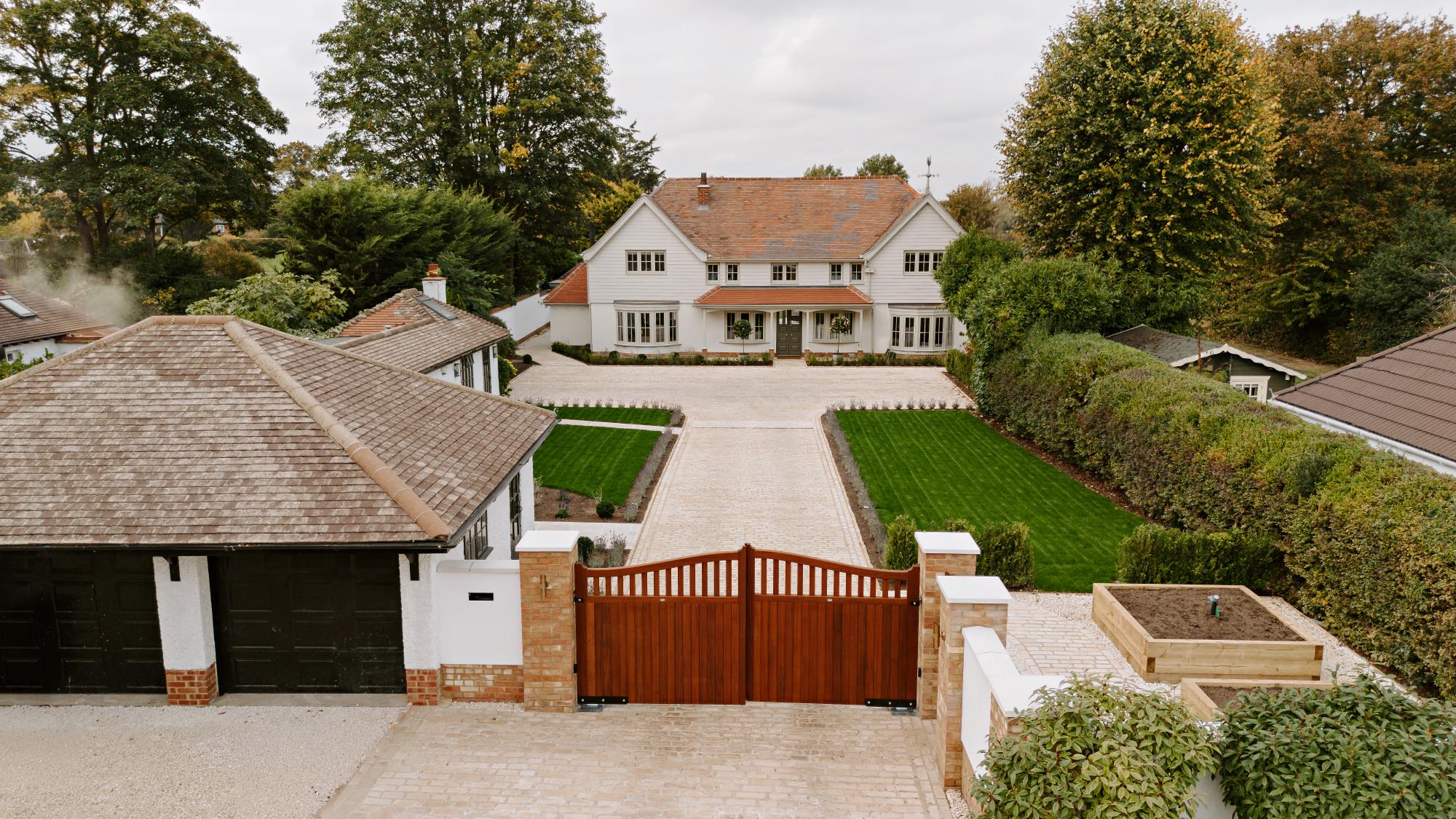 Hand-made double leaf swing gates